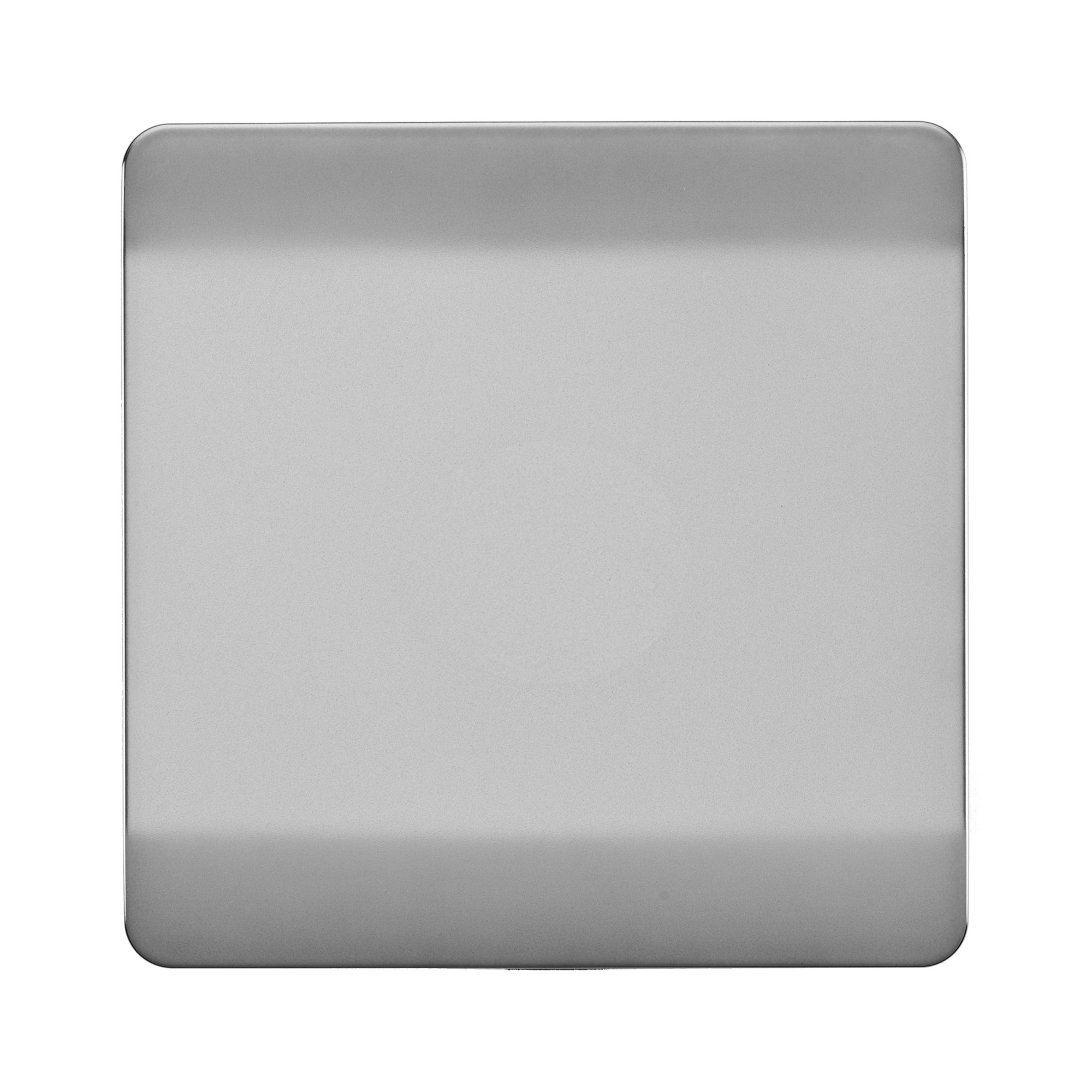 ART-BLKBS  1 Gang Blanking Plate Brushed Steel
